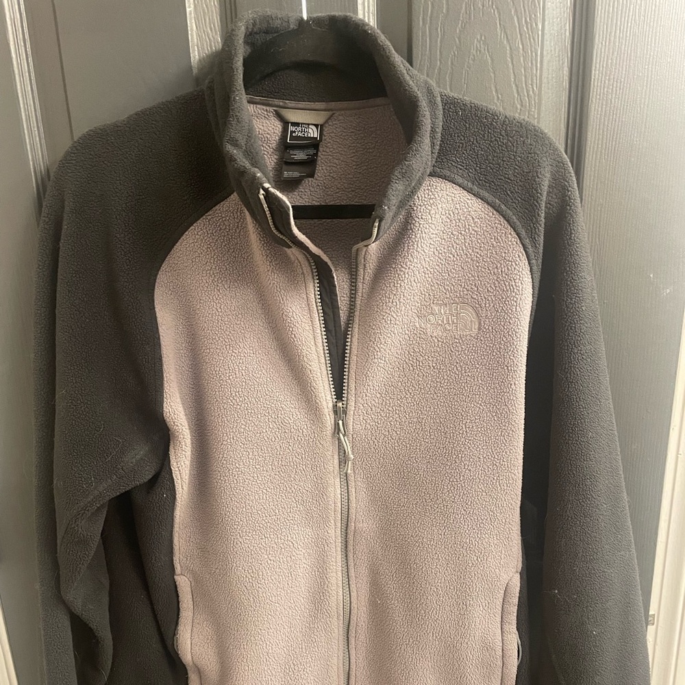 North Face fleece 2-color pullover